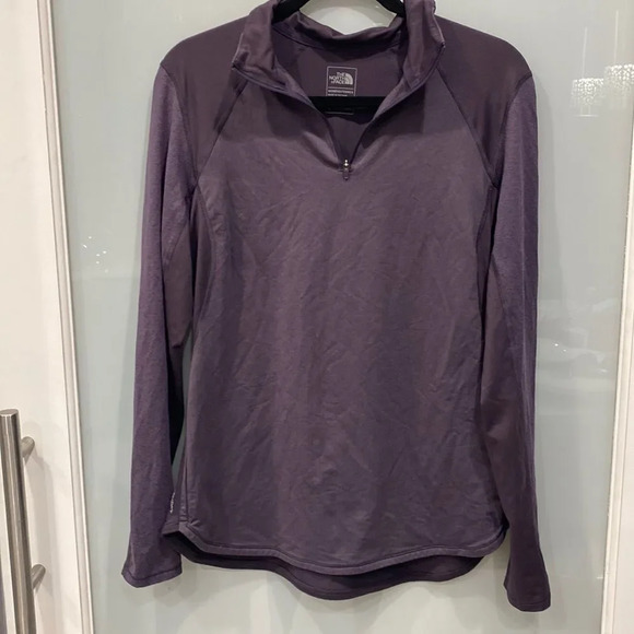 The North Face Sweaters - The North Face Women's Purple Crew Pull Over Sweater FlashDry Sz L